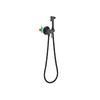 Комплект Aquatek AQ1021MB Европа для гигиенического душа встроенный, черный матовый