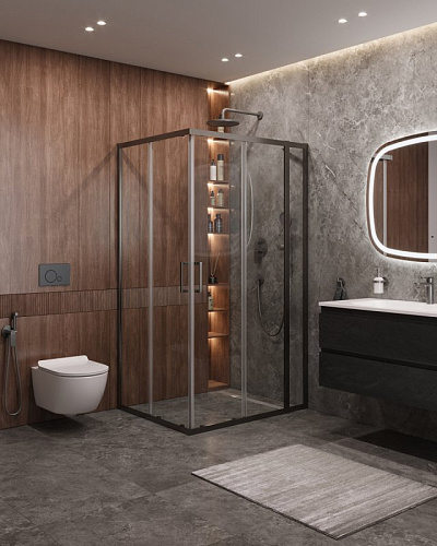 Душевой уголок Cezares MOLVENO MOLVENO-AH-21-90+20-P-GM