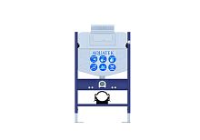 Инсталляция Aquatek INS-0000018 для подвесного унитаза, с верхней кнопкой смыва, 80х50х15 см, синий