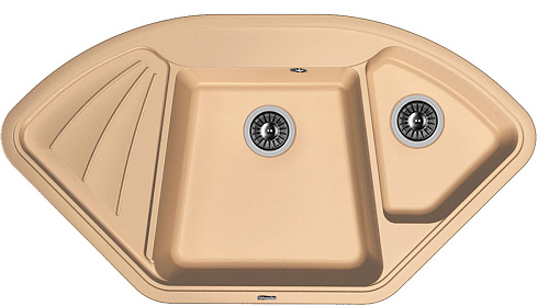 Мойка для кухни Florentina 20.185.J1060.306 Капри 106х58 см, с крылом, капучино снят с производства