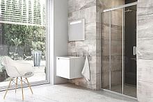 Душевая дверь Ravak X00H70C00Z1 BLDP3 90 раздвижная Blix, хром + транспарент