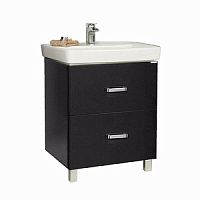 Тумба Акватон 1A169401AM950 Америна 80 Н под раковину, 76х44 см, черный,хром глянец