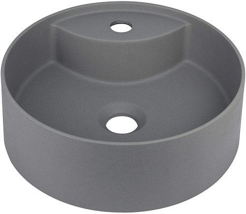 Раковина Deante CQS_TU4B Silia накладная D36 см, с отверстием под смеситель, антрацит металлик Раковина Deante CQS_TU4B Silia накладная D36 см, с отверстием под смеситель, антрацит металлик