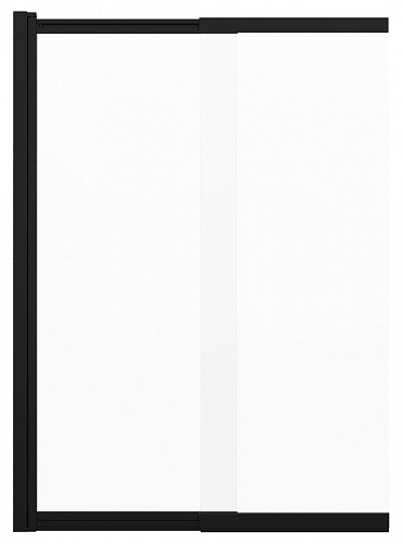 Шторка для ванны Azario AZ-NF6122 1000 BLACK Merrit 100 см, профиль черный