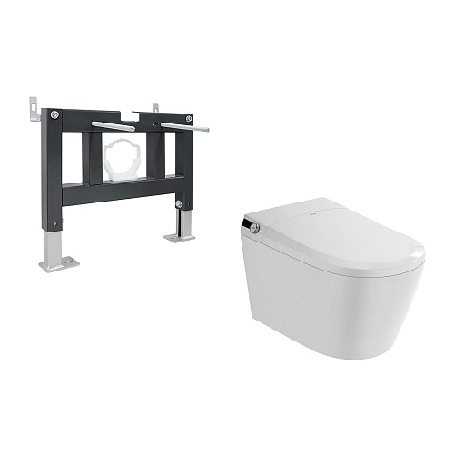 Инсталляция с подвесным унитазом Abber BEQUEM AC1119S-AC0101P купить недорого в интернет-магазине Керамос