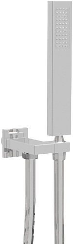 Cezares STELLA-KD-01-Cr Ручной душ со шлангом 150 см и держателем, квадратное сечение, хром, ручки хром