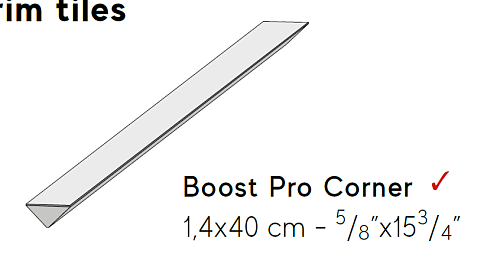 Угловой элемент AtlasConcorde BOOST PRO BoostProClayCorner40 купить недорого в интернет-магазине Керамос