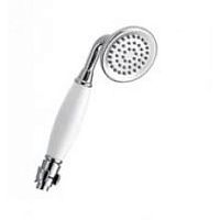 Ручной душ Cezares CZR-S-D2FC2-01 с антикальциевым покрытием, ручка белая, хром