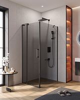 Душевой уголок CEZARES SLIDER-AH-1-100-80/90-GRIGIO-NERO