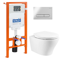 Комплект: Унитаз, сиденье, инсталляция, кнопка BelBagno ACQUA BB340CHR/BB2020-1SC/BB002-80/BB005-PR-CHROME Комплект: Унитаз, сиденье, инсталляция, кнопка BelBagno ACQUA BB340CHR/BB2020-1SC/BB002-80/BB005-PR-CHROME