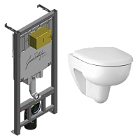 Сет инсталляция+унитаз+сидение Jacob Delafon  Промо комплект №28, Сет инсталляция+унитаз (Chrome)