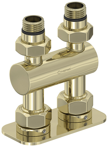 Модуль Сунержа 020-1537-1234, 2х1/2" прямой EU50, шампань