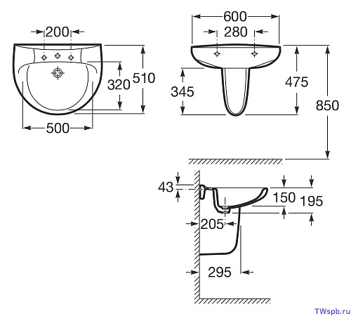 Раковина Roca Victoria 327392000 купить недорого в интернет-магазине Керамос Раковина Roca Victoria 327392000 купить недорого в интернет-магазине Керамос
