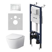 Комплект: Унитаз, Инсталляция, Кнопка смыва AM.PM X-Joy IS130201.851900