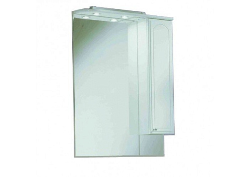 Зеркальный шкаф Акватон 1A047502MM01R Майами 75х110 см, правый, белый/хром глянец снят с производства