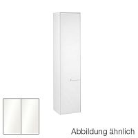 Шкаф-пенал Keuco 32130210001 Royal 60 высокий 180х40 см, петли слева, белый глянцевый/белый глянцевый