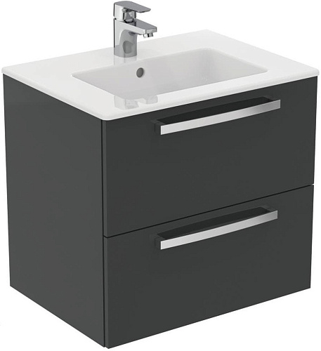 Тумба Ideal Standard E0574TI Tempo для раковины 60х44 см, подвесная, Mid Grey (серый) Тумба Ideal Standard E0574TI Tempo для раковины 60х44 см, подвесная, Mid Grey (серый)