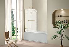 Cezares RETRO-V-1-80/145-PP-G-R Душевая шторка на ванну