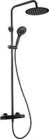 Душевая система Deante NAC_N4GT Jasmin с термостатом, Nero (черный)