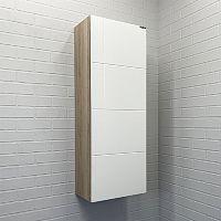 Шкаф-пенал Comforty 00-00010383 Таллин подвесной 40х110 см, дуб натуральный/белый Шкаф-пенал Comforty 00-00010383 Таллин подвесной 40х110 см, дуб натуральный/белый