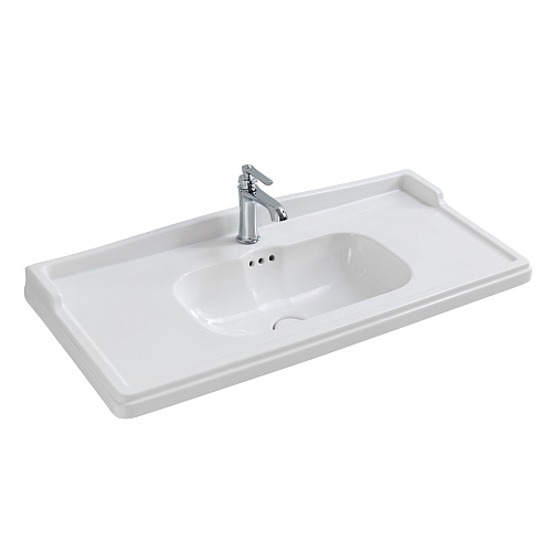 Раковина Cezares CZR-ELT-100-LVB Giubileo керамическая, 100х46 см, белый