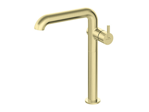 Смеситель Deante BQS_R24K Silia для раковины высокий, U-образный излив, брашированное золото Смеситель Deante BQS_R24K Silia для раковины высокий, U-образный излив, брашированное золото