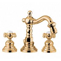 Смеситель Gattoni 1225012DO oro Vivaldi для биде,с донным клапаном, на 3 отверстия, золото