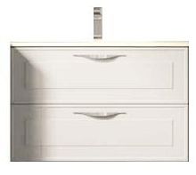 Тумба под раковину подвесная, с ящиками Blob srl DRESSY D4L265 Рolimerico Bianco Opaco DR001 Stock