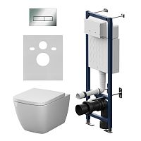 Комплект: Унитаз, Инсталляция, Кнопка смыва AM.PM GEM IS110351.901901