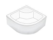 Панель Deante KTD_042O Deep для душевого поддона KTD_042B 80x80 см, белый