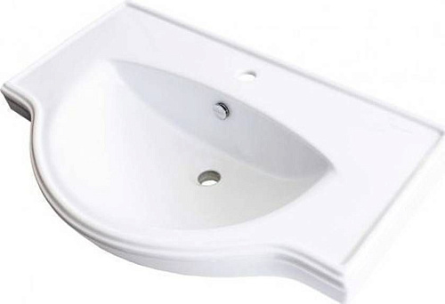 Умывальник Sanita Luxe WB.FN/Classic/80-C/WHT.G/S1 Classic мебельный 80х53 см, ВКС белый S1 Умывальник Sanita Luxe WB.FN/Classic/80-C/WHT.G/S1 Classic мебельный 80х53 см, ВКС белый S1