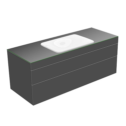 Тумба Keuco 31573110000 Edition 400 под умывальник 140х53.5 см, антрацит/стекло глянцевое антрацит купить недорого в интернет-магазине Керамос Тумба Keuco 31573110000 Edition 400 под умывальник 140х53.5 см, антрацит/стекло глянцевое антрацит купить недорого в интернет-магазине Керамос