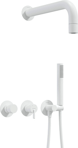 Набор Deante NQS_A0XK Silia для душа скрытого монтажа, Bianco (белый) Набор Deante NQS_A0XK Silia для душа скрытого монтажа, Bianco (белый)