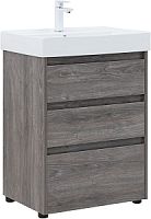 Тумба с раковиной Aquanet 00307073 Nova Lite, 61х46 см, темное дерево