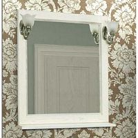 Зеркало Акватон 1A158702GEM20 Жерона 85, белое серебро