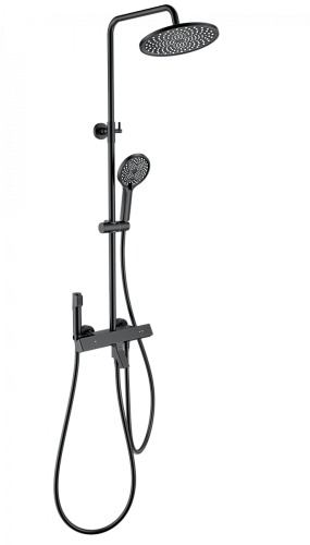 Душевая система с термостатом Wonzon & Woghand  WW-B3094-MB