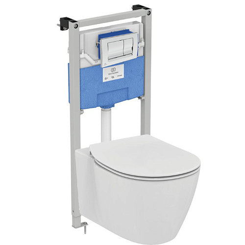 Комплект 4 в 1 Ideal Standard E212701 Prosys Connect AquaBlade®: подвесной унитаз E047901 + крышка-сиденье E772401 + инсталляция для монтажа Prosys Frame 120 M R020467 + механическая панель смыва Solea M1 R0108AA, Euro White (евробелый) Комплект 4 в 1 Ideal Standard E212701 Prosys Connect AquaBlade®: подвесной унитаз E047901 + крышка-сиденье E772401 + инсталляция для монтажа Prosys Frame 120 M R020467 + механическая панель смыва Solea M1 R0108AA, Euro White (евробелый)