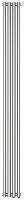 Радиатор Сунержа 071-0311-1804 Эстет-1 отопительный н/ж EU50 правый 1800х180 мм/ 4 секции, сатин