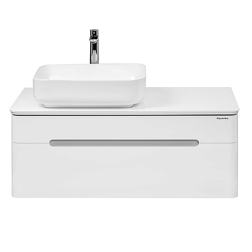 Тумба Aquanika AQL1004939WRU152 LIGHT под раковину 100х40 см, с подсветкой, белый купить недорого в интернет-магазине Керамос