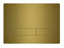 Смывная клавиша KKPol 350/PSM/007-00-00 Vitrum Metal Slim, золото брашированное