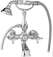 Смеситель Cezares NOSTALGIA-VD-01-M для ванны, с ручным душем, хром,ручки металл