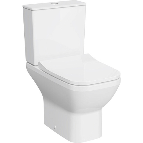 Унитаз-компакт Vitra 9833B003-7205 Integra Square Open-Back напольный 37х62 см, с тонким сиденьем, белый Унитаз-компакт Vitra 9833B003-7205 Integra Square Open-Back напольный 37х62 см, с тонким сиденьем, белый