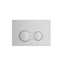 Клавиша смыва Vitra 740-0485 Sirius, двойной смыв, MChrome (матовый хром)