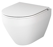 Унитаз AM.PM C701700MWSC Spirit V2.0, подвесной 37х49 см, FlashClean с сиденьем микролифт, белый матовый
