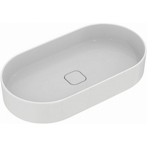Раковина Ideal Standard T298001 Strada II Oval Vessel накладная 75х40 см, без отверстий под смеситель, белая