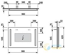 Зеркало Laufen Case 4.4724.2.996.144.1 Зеркало Laufen Case 4.4724.2.996.144.1