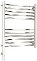 Полотенцесушитель электрический Сунержа 00-5820-6050 Флюид 3.0 РЭБ, 600х500 мм/ МЭМ левый, без покрытия