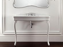 Консоль с раковиной и ножками из керамики Devon&Devon Consolle DECOLETTEBI3FGBI, белый