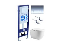 Комплект: Унитаз, Инсталляция, Кнопка смыва Aquatek КЛАССИК AQUATEK SET КЛАССИК cm-INS17-016 4в1