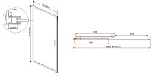 Душевая дверь Vincea Garda VHC-1G105CLGM